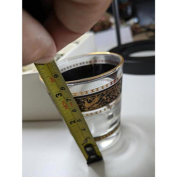 Vintage Aristocrat By Dominion Set of 8 24k Gold Tumbler Glasses - Picture 7 of 8